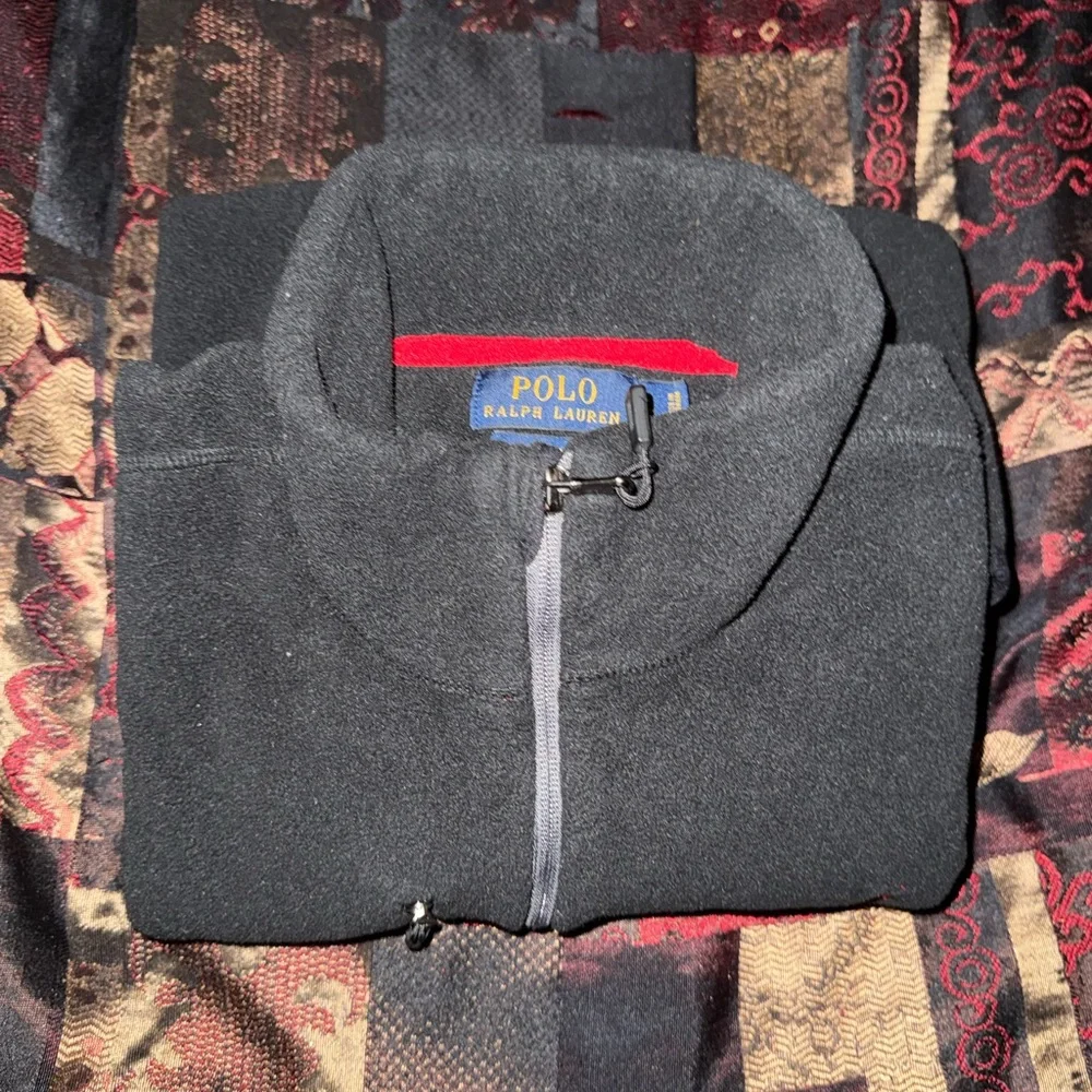 Polo Ralph Lauren Peformance Black Full Zip Up Fleece Lined Jacket